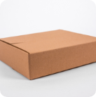 Caja de cartón corrugado delgada